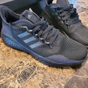 Adidas Black and Gray Athletic Sneakers